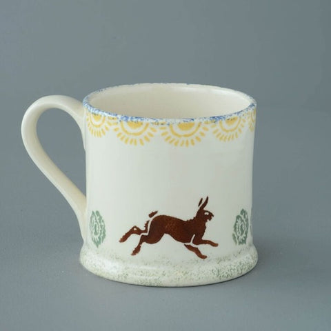 BRIXTON POTTERY NEW HANDMADE 250ml POTTERY MUG - Tortoise & Hare