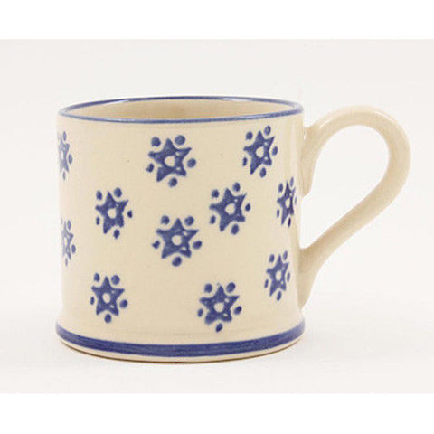 BRIXTON POTTERY NEW HANDMADE 250ml POTTERY MUG - Snowflake
