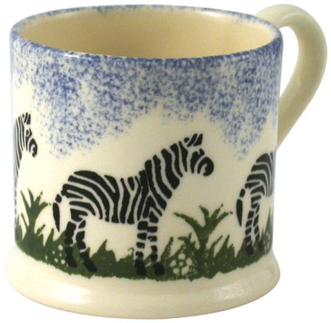 BRIXTON POTTERY NEW HANDMADE 250ml POTTERY MUG - Zebra