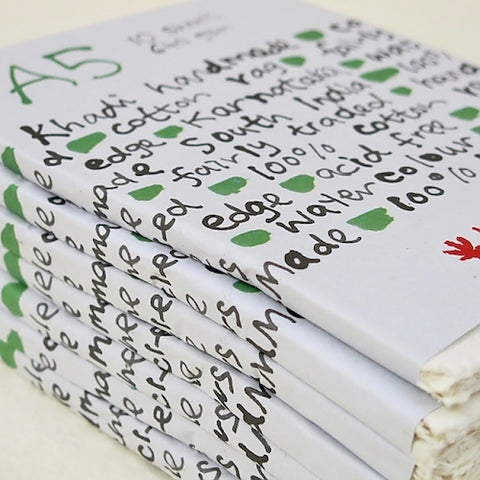 KHADI HANDMADE RAG PAPER Pack of 10 - 640gsm - A5