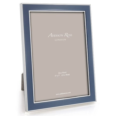 ADDISON ROSS Enamel Photograph Frame - Denim - 5" x 7"