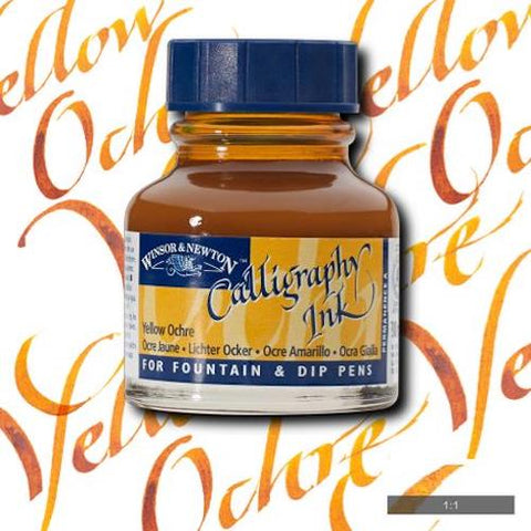 WINSOR & NEWTON CALLIGRAPHY INK 30ml - Yellow Ochre
