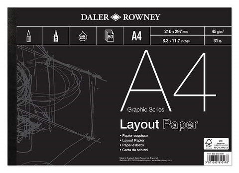 DALER ROWNEY LAYOUT PAD - A4