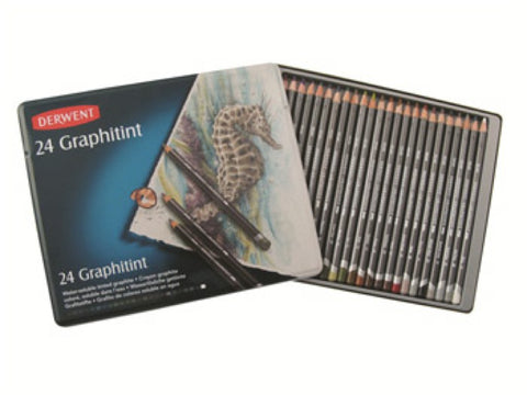 DERWENT GRAPHITINT PENCILS - Tin of 24 Pencils