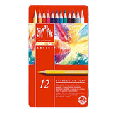 CARAN d'ACHE SUPRACOLOR SOFT COLOURED PENCILS - Tin of 12