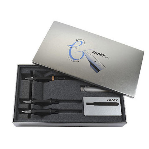 LAMY Joy AL Calligraphy Fountain Pen Set - Black - 1.1mm, 15mm, 1.9mm