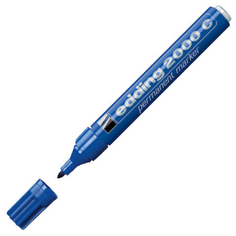 Edding 2000c Permanent Marker - Bullet Tip - Blue