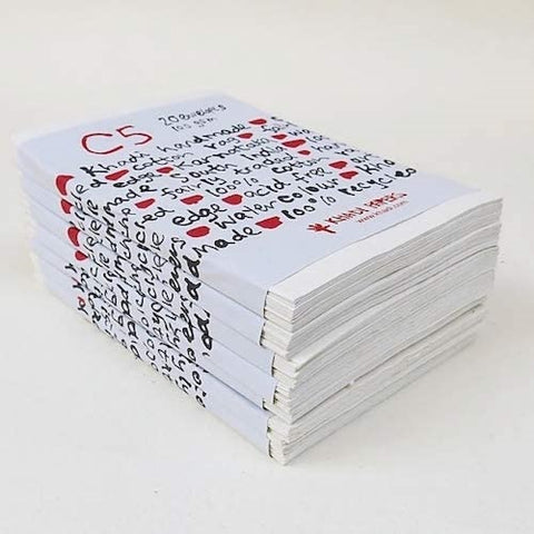 KHADI HANDMADE PAPER - 20 C5 ENVELOPES - 23 X 16.5cm