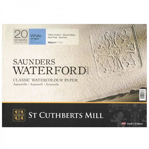 SAUNDERS Watercolour Block - 140lb/300gsm 9 x 12" - Not Surface