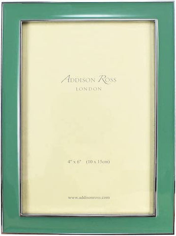 ADDISON ROSS Enamel Photograph Frame - Duck Egg - 4" x 6"