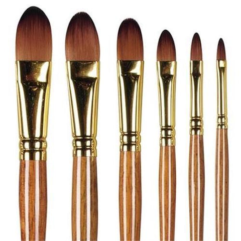 Pro Arte Series 009 Prolene Plus Filbert Brush Full Range