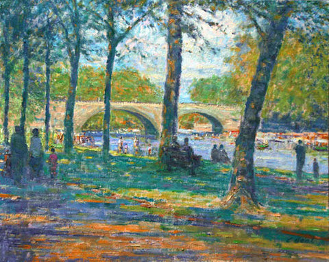 CHARLES NEAL - Summer, The Riverside Park, Evesham