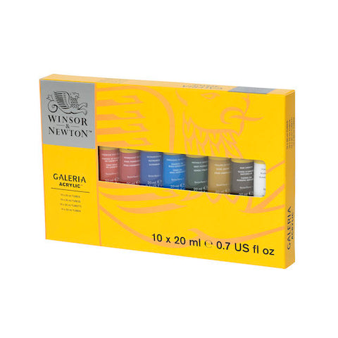 WINSOR & NEWTON Galeria Acrylic Painting Set 10 x 20ml Tubes