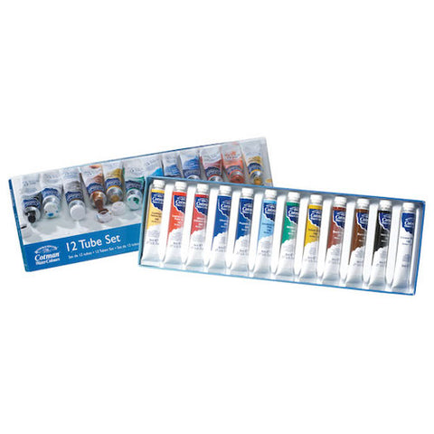 WINSOR & NEWTON NEW COTMAN WATERCOLOUR 12 x 8ml Tube Set